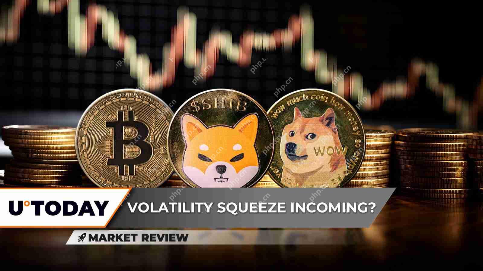 比特币（BTC）价格在指数移动平均值之间挤压，因为shiba inu（shib）向50 EMA电阻爬行